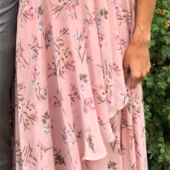 Lulus blush pink floral dress - Picture 10 of 10